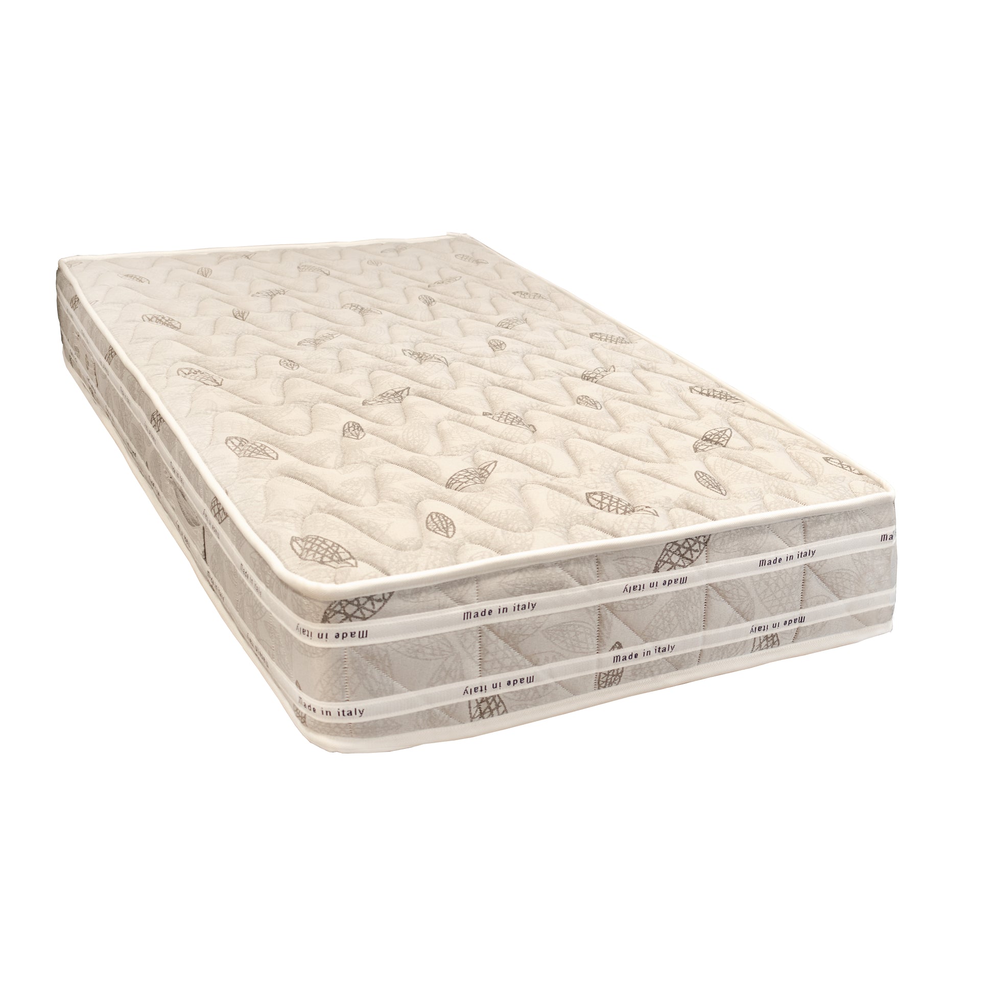 Materasso Singolo in Memory e Poliuretano H22cm Bianco Antiacaro 95x200 H 22cm Letto Francese 