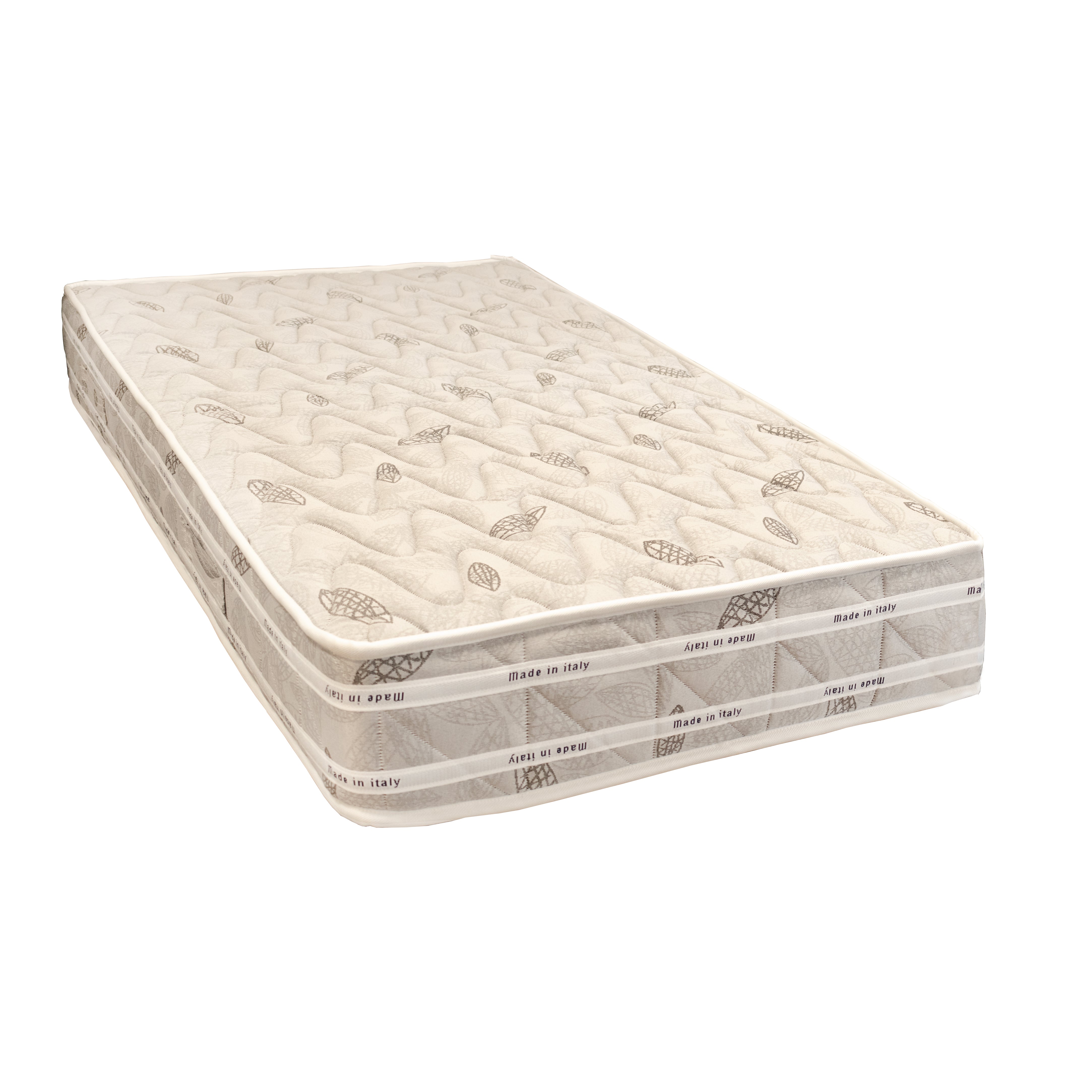 Materasso Singolo in Memory e Poliuretano H22cm Bianco Antiacaro 95x200 H 22cm Letto Francese 