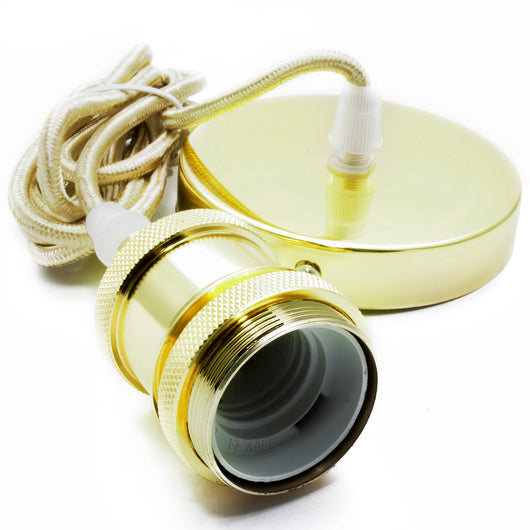 Portalampada vintage lampada vetro E27 LED pendente luce decorativa pub pizzerie taverne 230V COLORE ORO ANTICATO