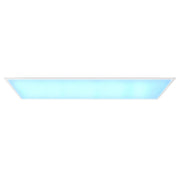 KIt plafoniera rettangolare LED RGB 4000K 67W luce colorata WiFi controllo vocale 120x30cm 24V Alexa Google BIANCO