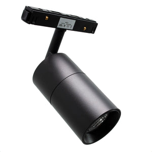 Faretto spot LED 15W binario track magnetico elettrificato luci negozio ufficio 48V CCT 3000K 4000K 6400K Dimmerabile