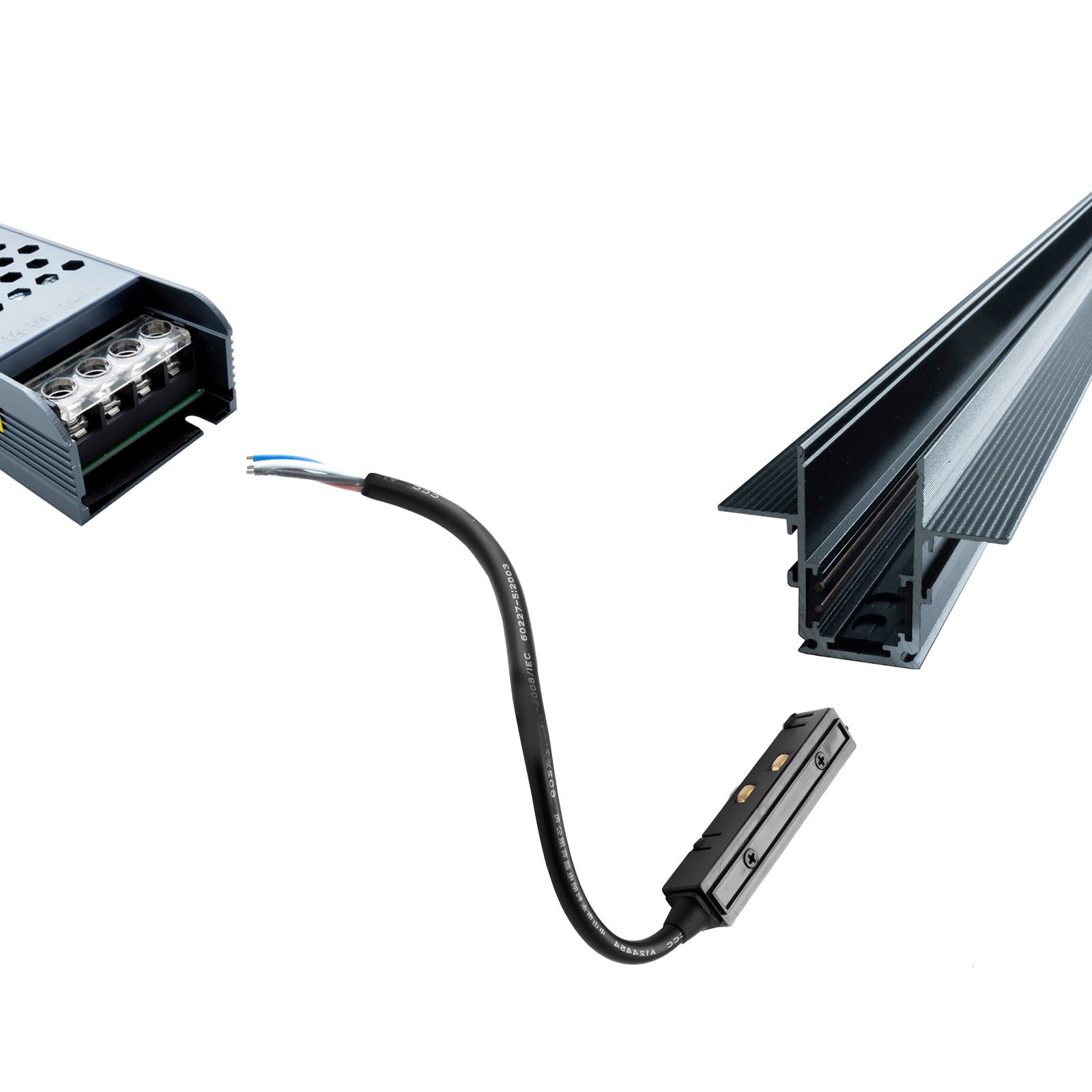 Connettore adattatore alimentatore esterno cavo alimentazione binario track magnetico 48V