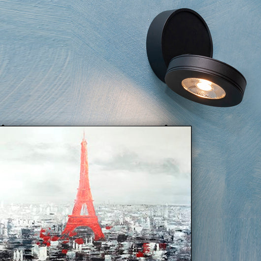 Lampada LED spot 7W applique modernoparete faretto luce soffitto orientabile vetrine negozio RA>90 230V BIANCO 6500K