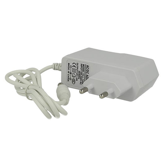 Alimentatore trasformatore da 230V a 12V 1A per telecamere DVR luci LED IP44 COLORE BIANCO