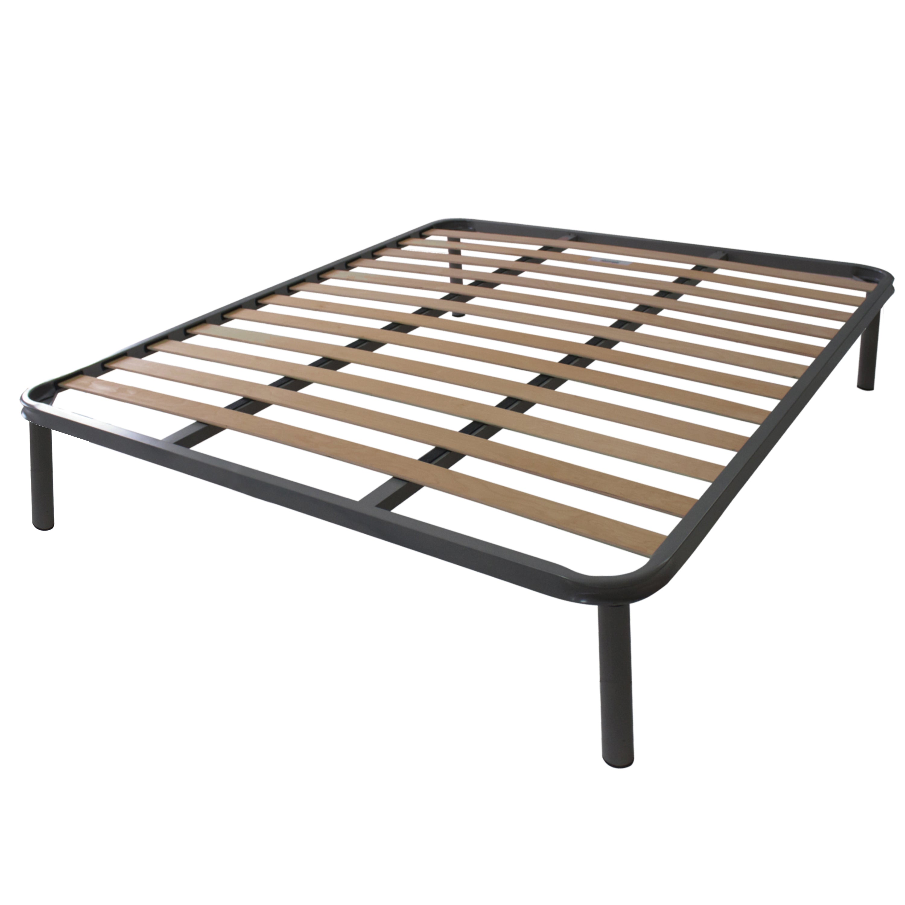 Rete in Ferro con Piedi e Doghe in Legno cm 130x200 H30 una piazza misura personalizzata