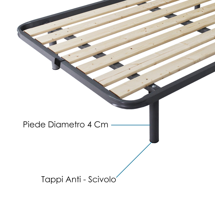 Rete Ortopedica a Tavole per Materasso Una Piazza e Mezza Misura 130x190 h30