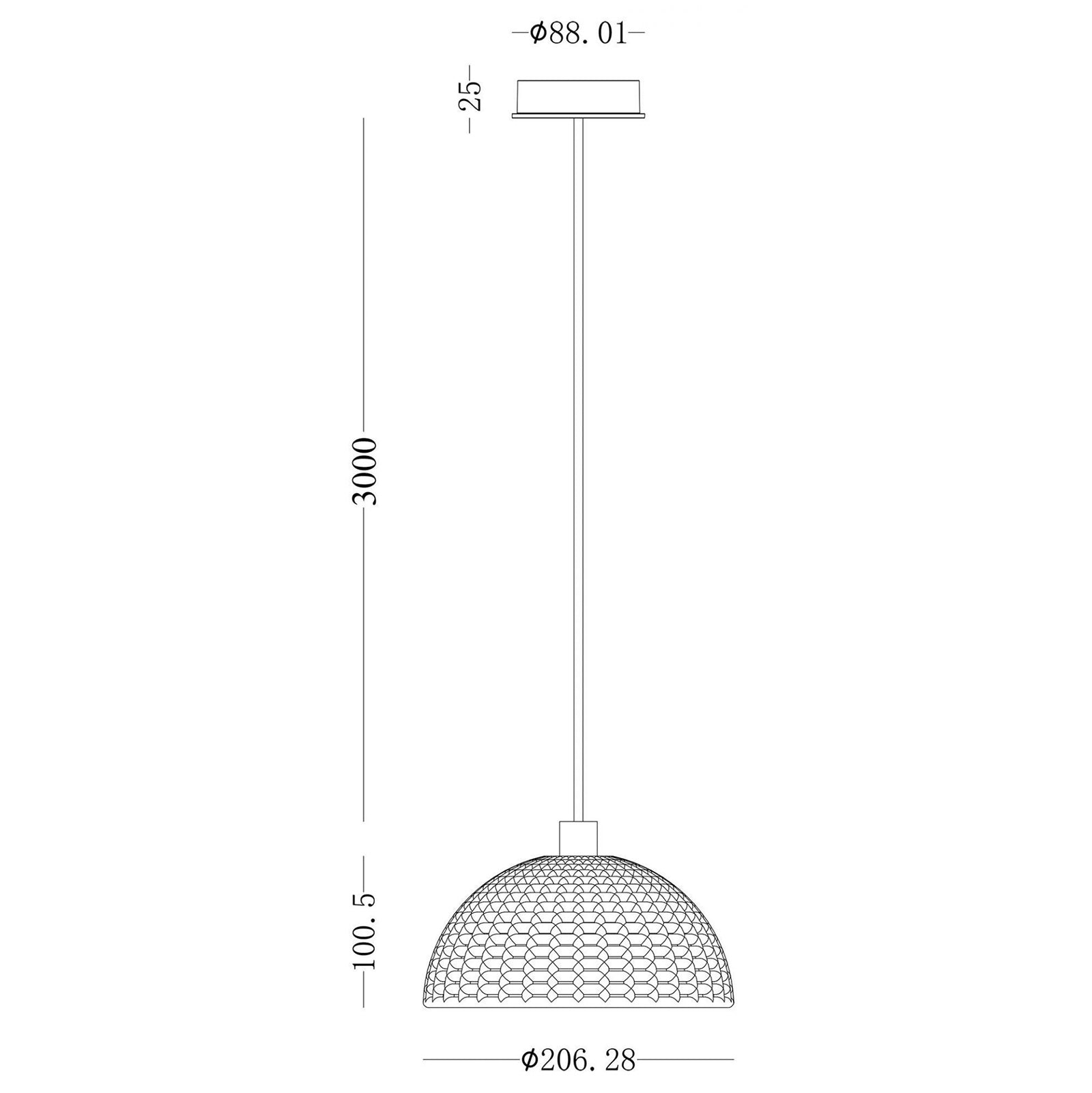 Lampadario pendente LED E27 lampada sospensione gesso luci tavolo cucina bar 230V