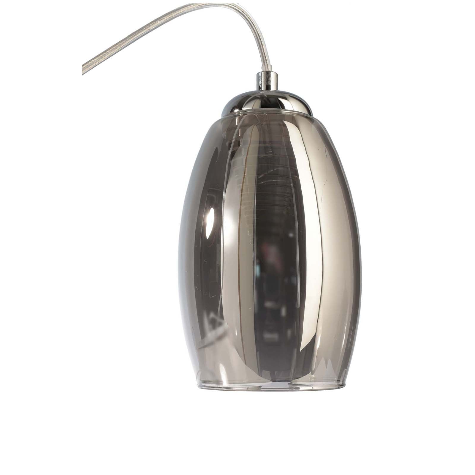 Lampada sospensione 3 luci LED 16W 3000K pendente lampadario vetro tavolo cucina bar ristorante 230V