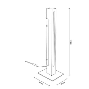 Lampada da tavolo LED 7W dimmerabile legno quercia luce scrivania ufficio studio 230V MADERA
