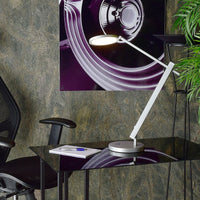 Lampada da tavolo touch LED 12W luce da scrivania ufficio dimmerabile 3000K 230V NERO