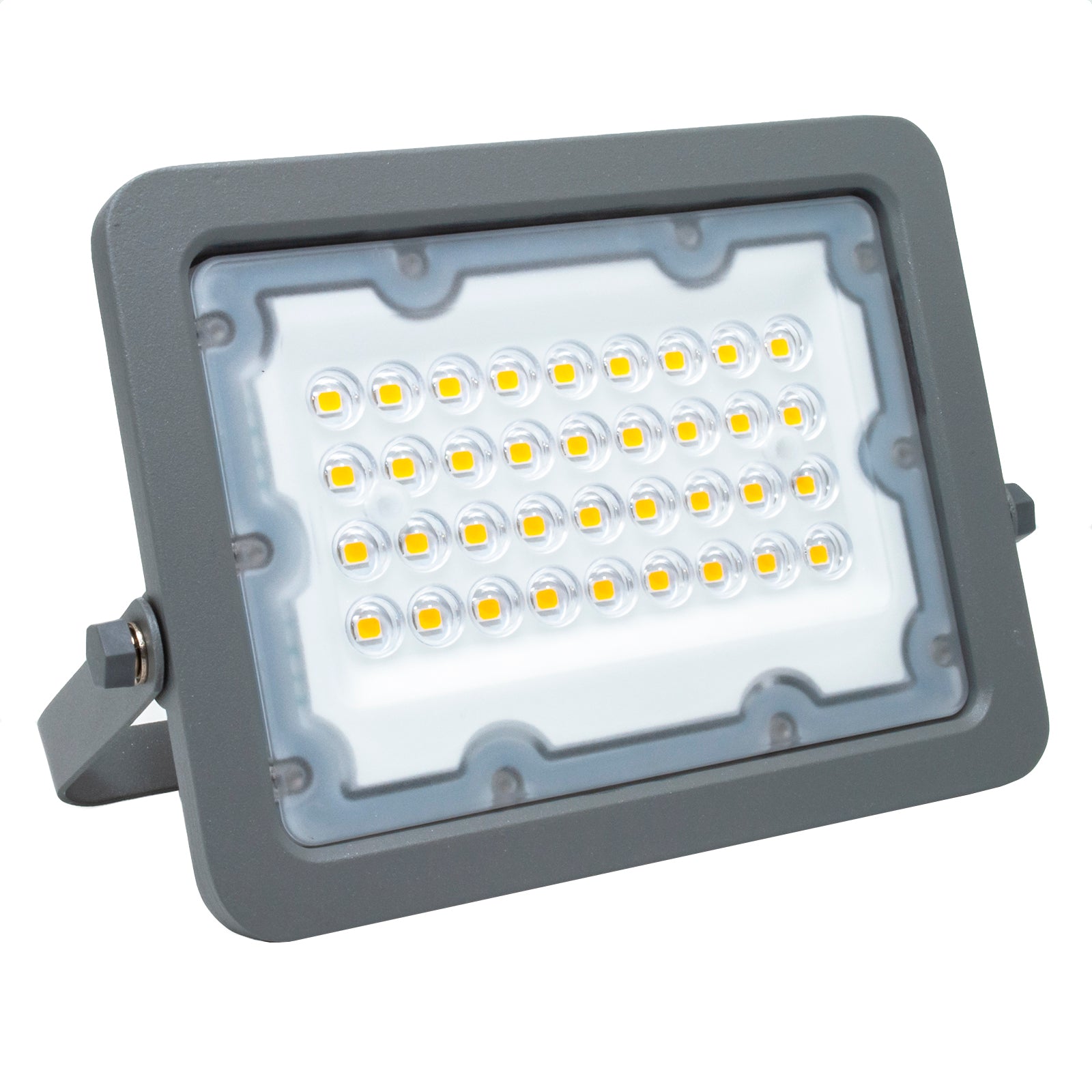 Faro LED slim esterno IP65 illuminazione giardino negozio 30W luce 6000K