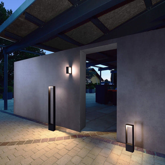 CATA Lampione 70cm moderno LED 4W palo esterno IP54 luce giardino viale sentiero villa 230V MISURA 70CM