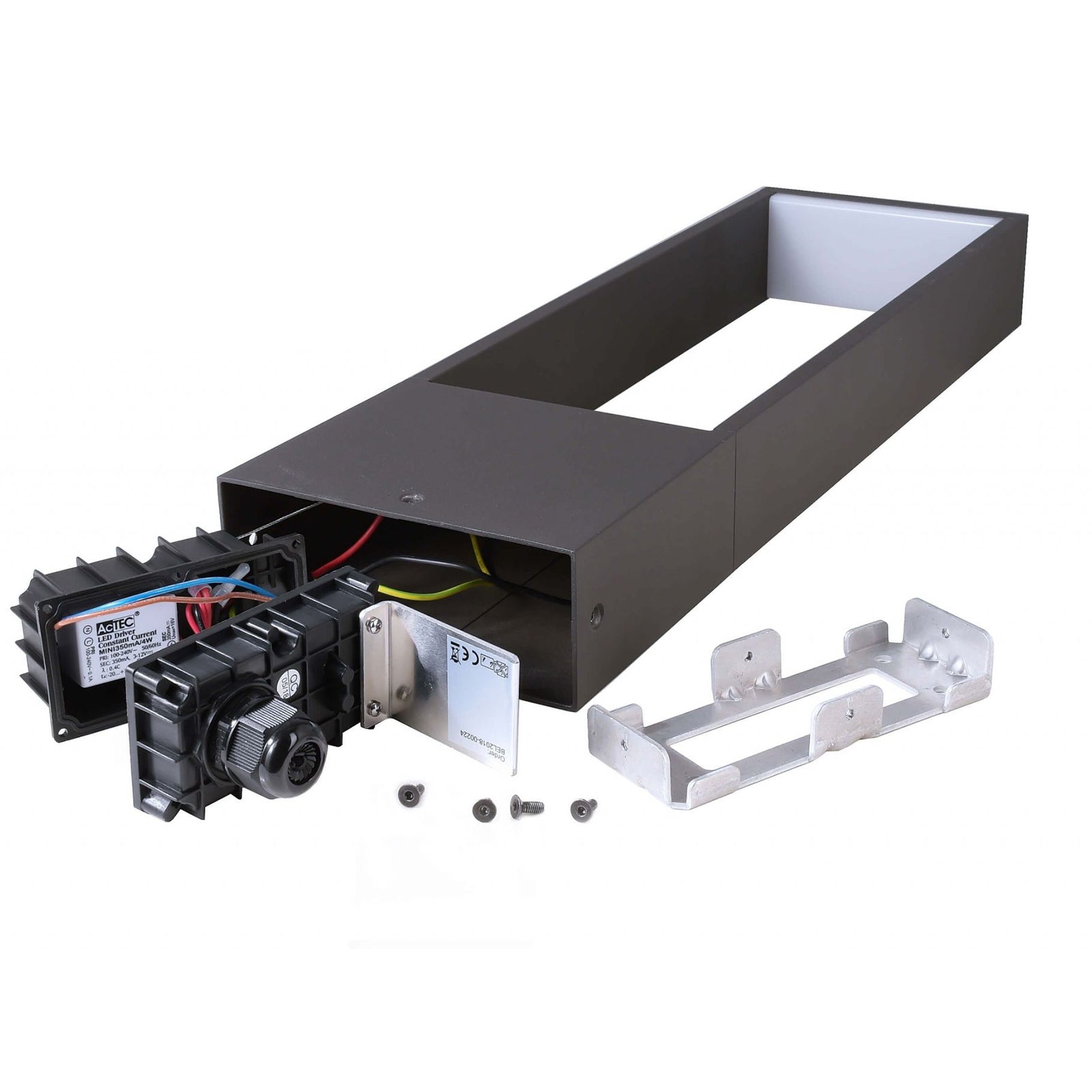 CATA Lampione 50cm moderno LED 4W palo esterno IP54 luce giardino viale sentiero villa 230V MISURA 50CM