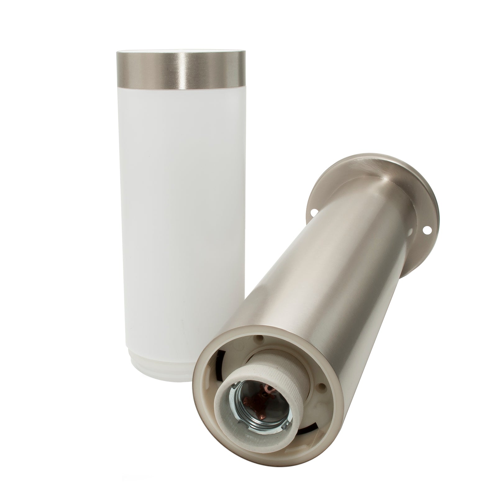 TOKYO Lampione LED attacco E27 acciaio inox palo 80cm impermeabile esterni luce giardino viale cortile 230V MISURA 80CM