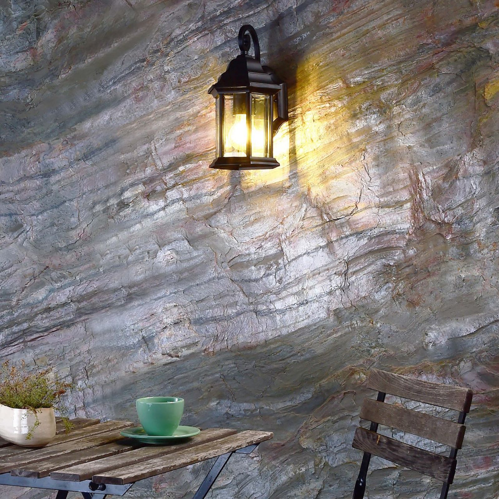 SAIPH Lanterna vintage lampada rustica parete LED E27 applique luce muro pub pizzeria taverna ingresso 230V