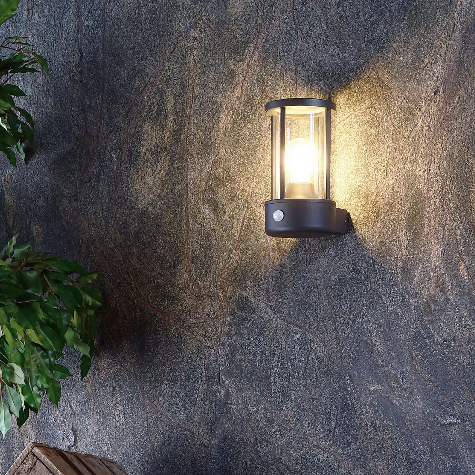 Adebar applique LED E27 lampada parete sensore movimento luce muro giardino cancello garage ingresso 230V