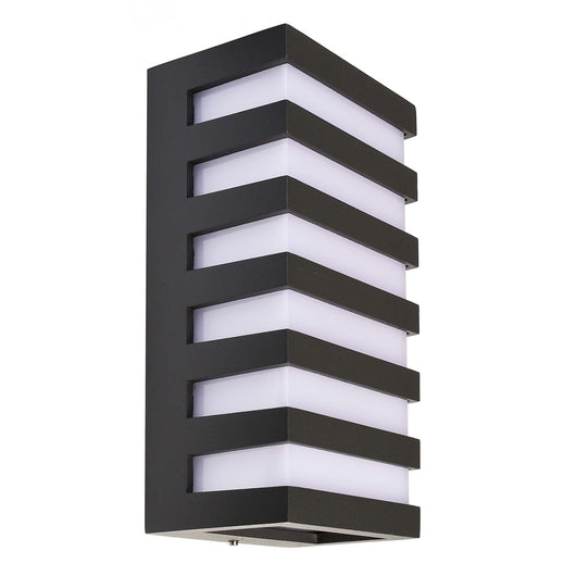 Grumium Applique LED parete muro IP54 lampada LED 10W CCT 3000K 4000K luce garage balcone 230V LINEE ORIZZONTALI