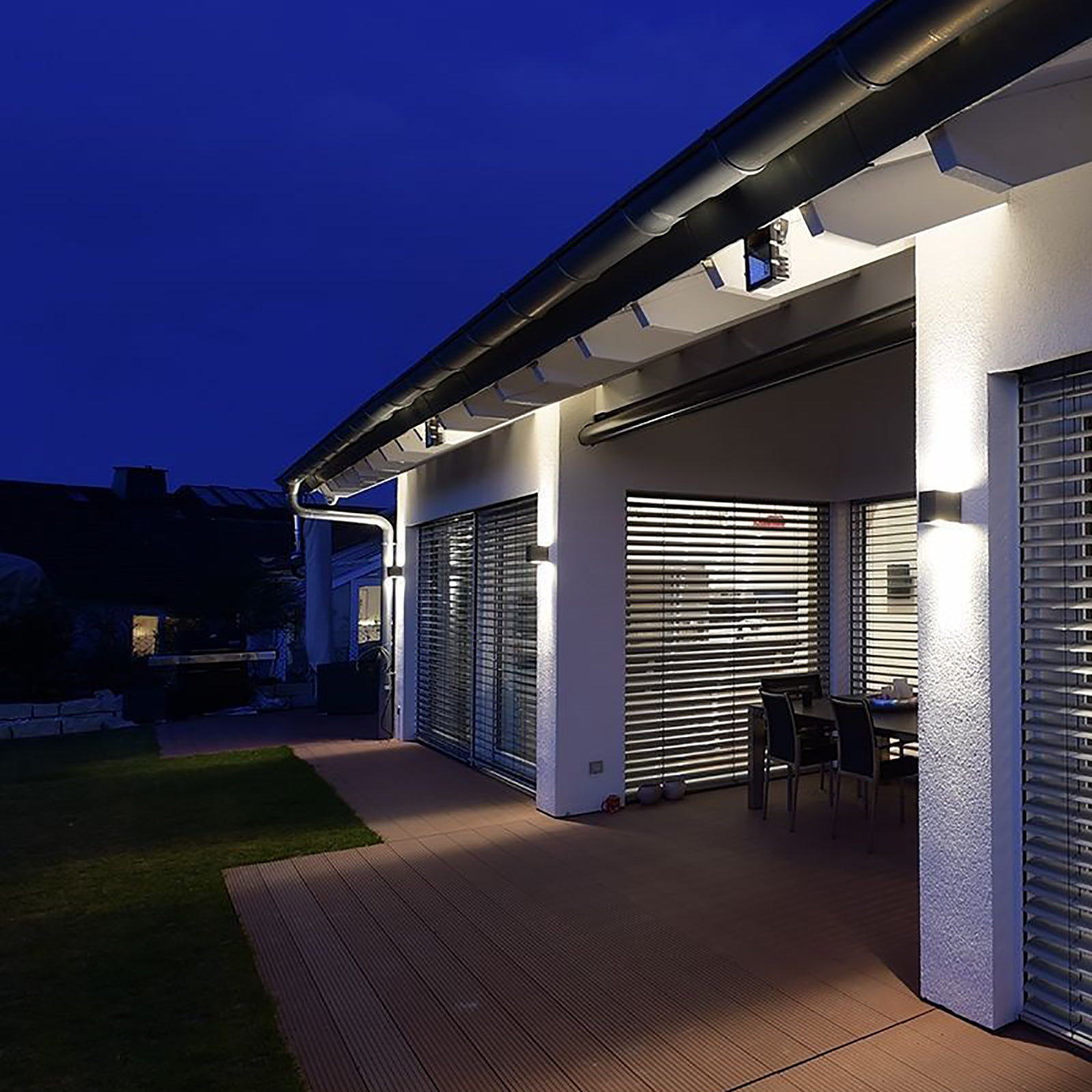 Cubodo Applique cubo LED 15W lampada parete muro IP54 doppio fascio luce esterni ingresso balcone 230V GRIGIO DOPPIO