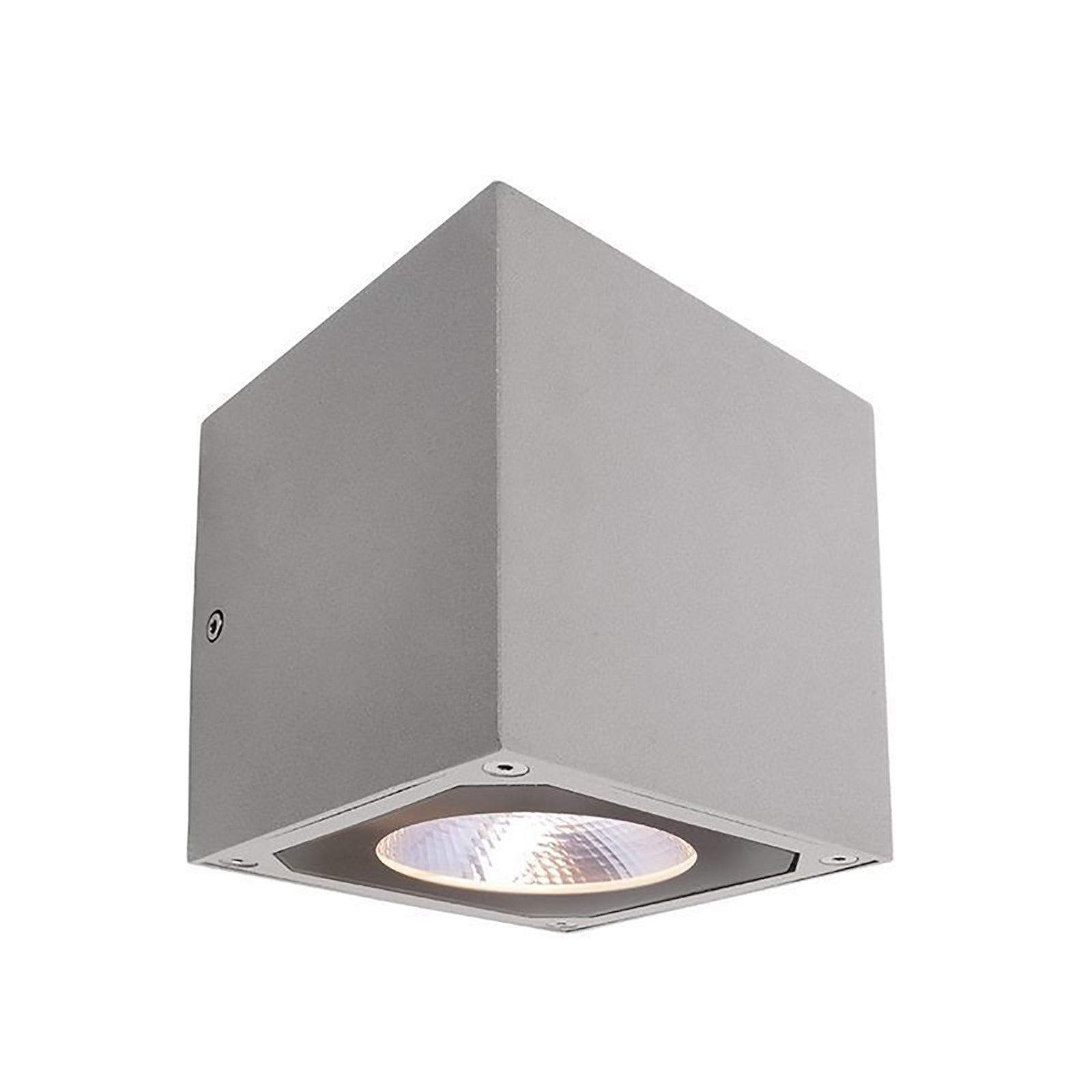 Cubodo Applique cubo LED 15W lampada parete muro IP54 doppio fascio luce esterni ingresso balcone 230V GRIGIO DOPPIO
