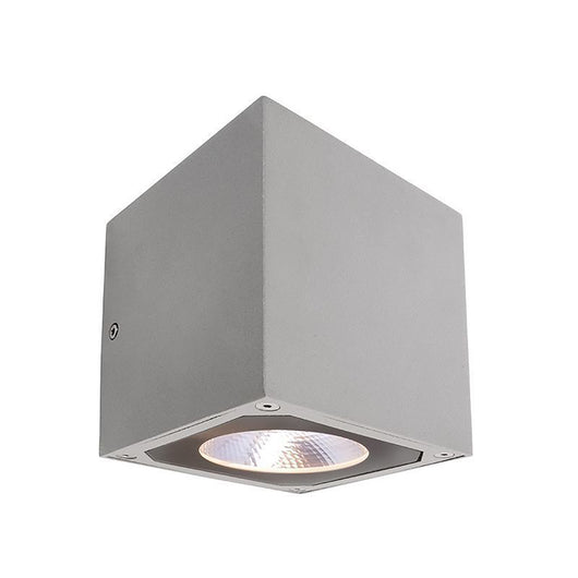 Cubodo Applique cubo LED 15W lampada parete muro IP54 doppio fascio luce esterni ingresso balcone 230V GRIGIO DOPPIO