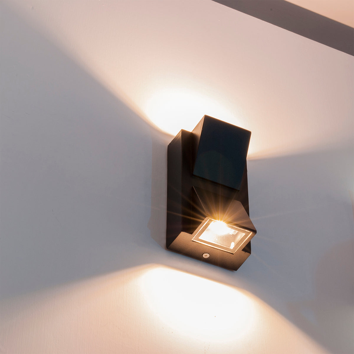 AGUDO Applique lampada LED parete muro IP54 doppia emissione luci facciate balcone ingresso 230V DOPPIA