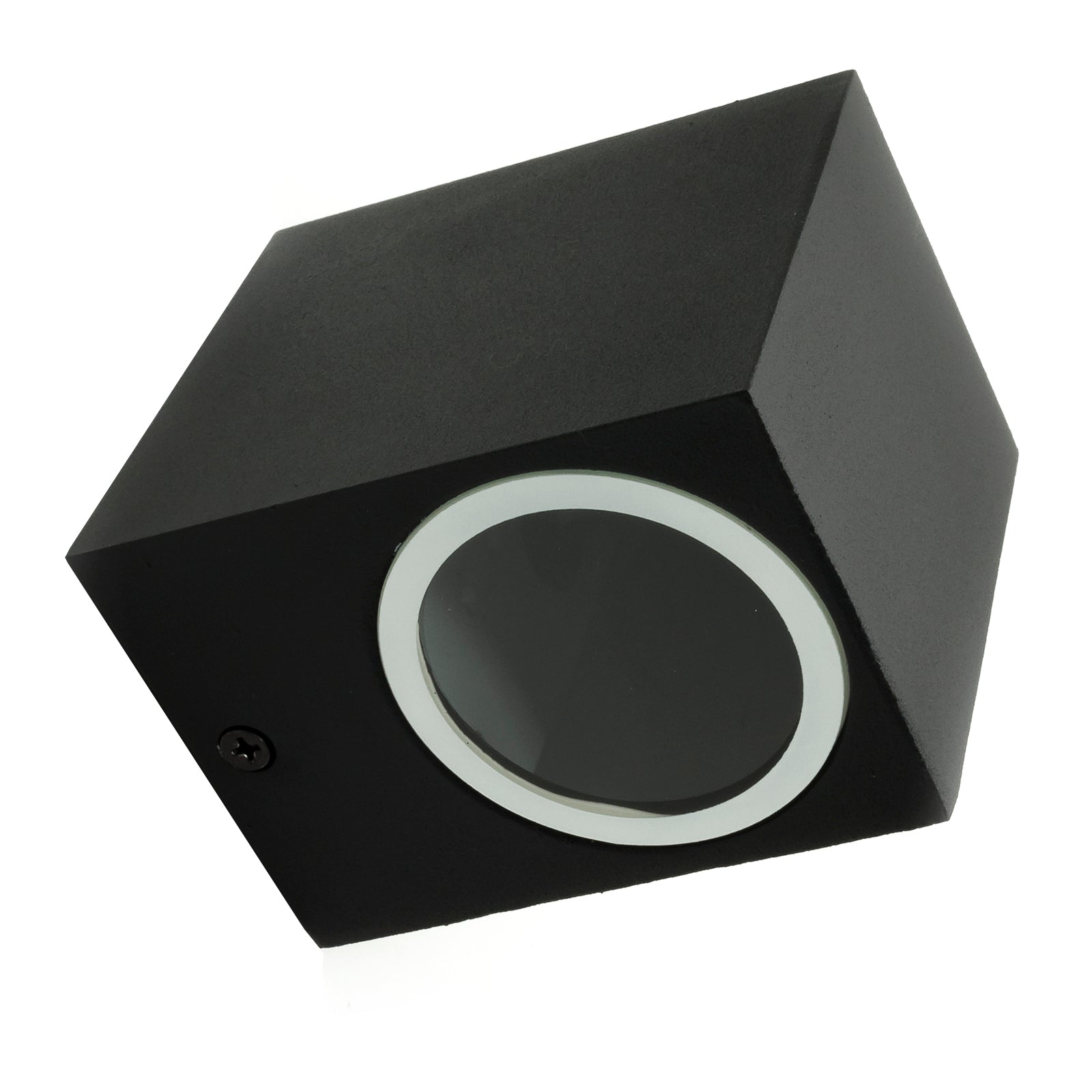 Applique quadrato  LED GU10 lampada nera parete muro esterni luce ingresso balcone terrazzo 230V IP44 / IP65 NERO