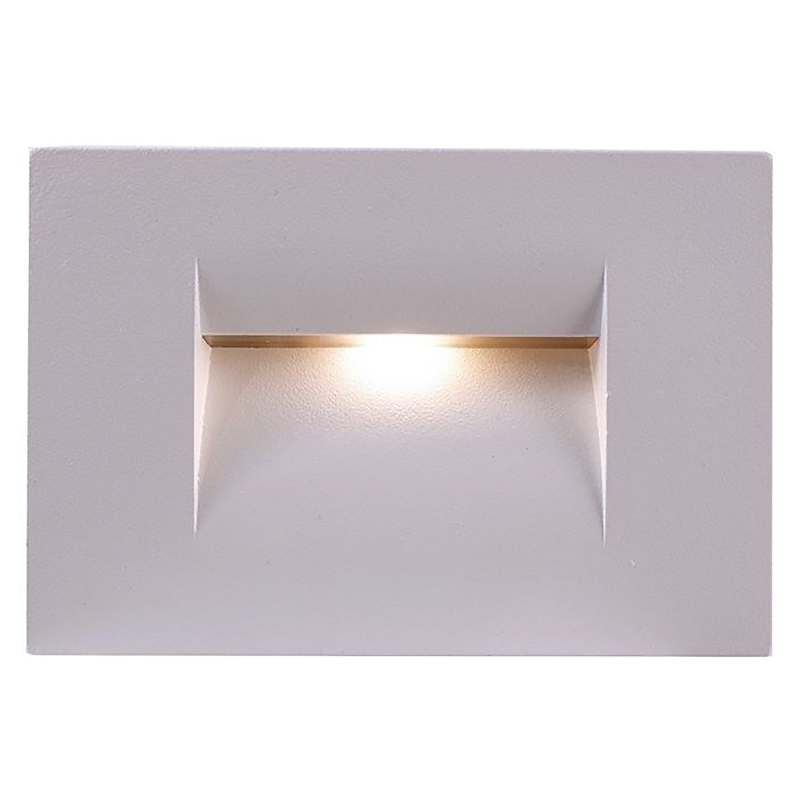 IVETTE faretto LED segnapassi IP65 4W incasso luce parete muro scale giardino viale sentiero 230V BIANCO ORIZZONTALE
