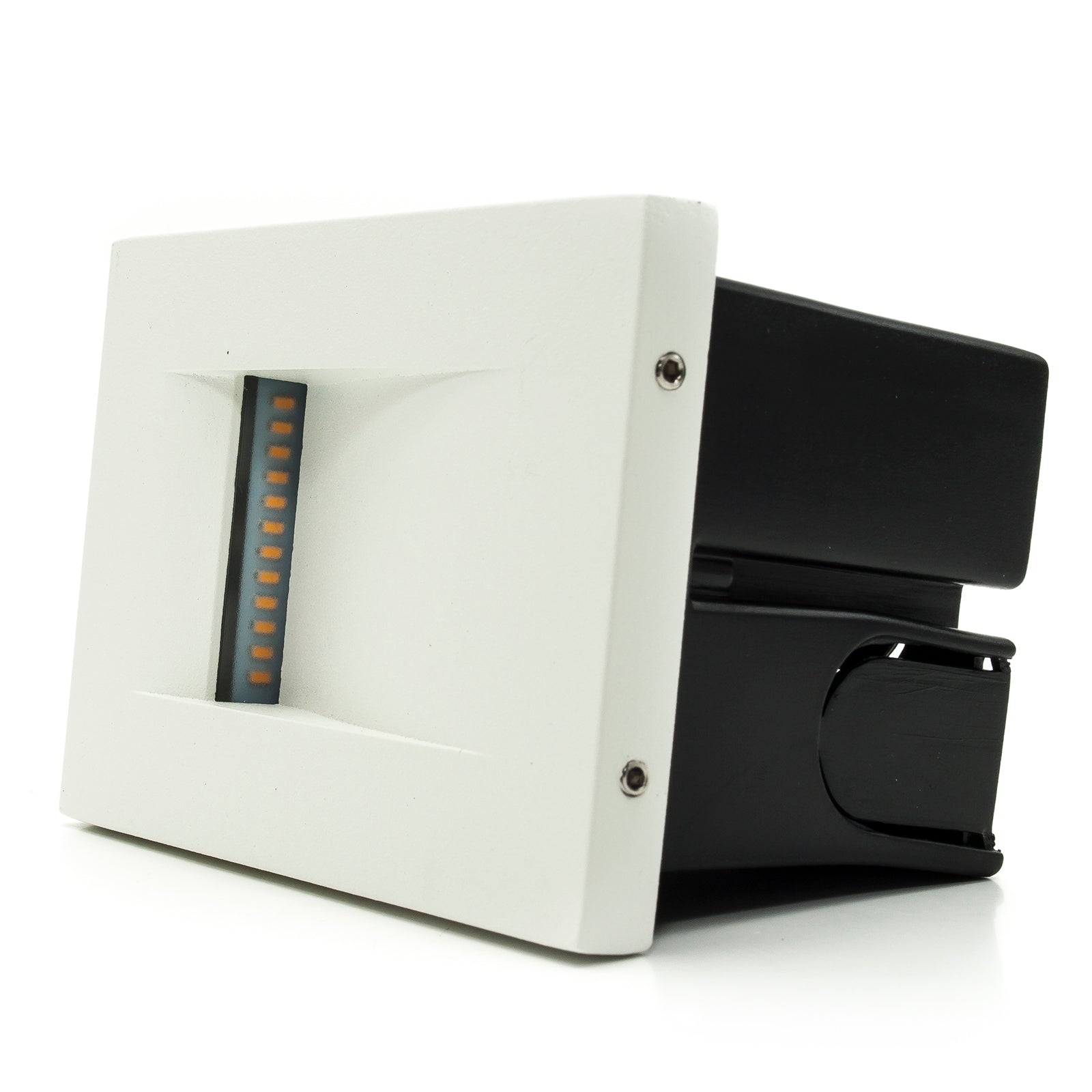 IVETTE faretto LED segnapassi IP65 4W incasso luce parete muro scale giardino viale sentiero 230V BIANCO ORIZZONTALE