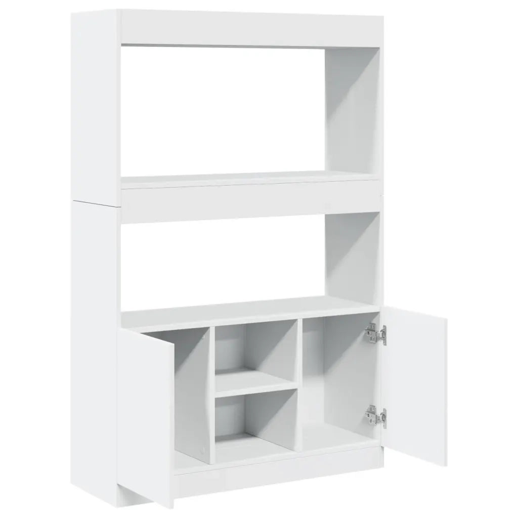 Credenza Bianca 92x33x140 cm in Truciolato 3309609