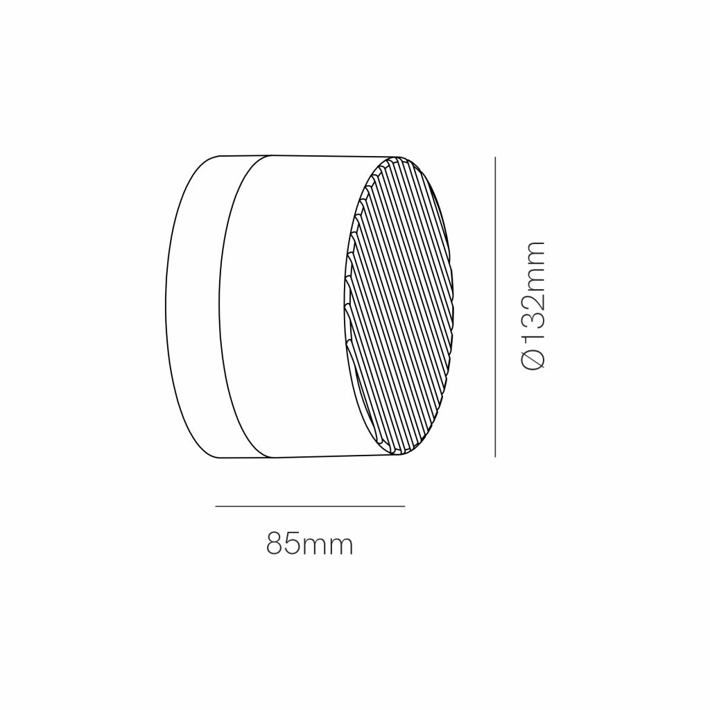 Beneito Faure Applique Led da Parete Oma - 8W, IP65, CCT Switch 2000K/2800K/4000K, Plafoniera da parete in Alluminio Vintage - Turchese