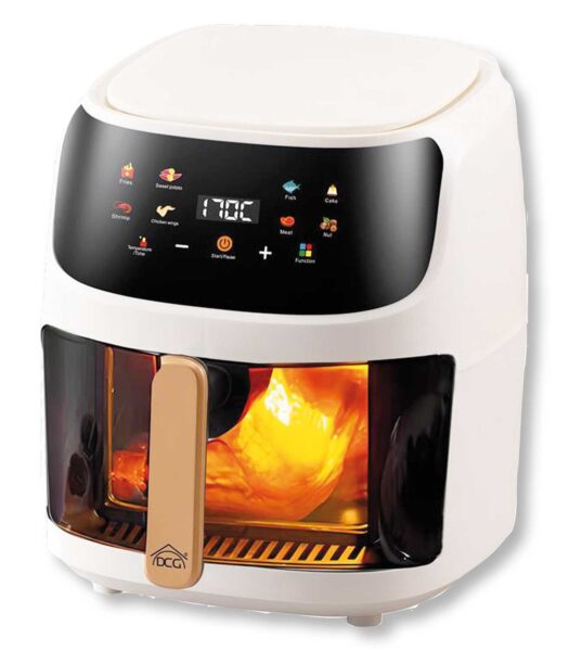 Friggitrice ad aria 8 litri elettronica 1350W bianca