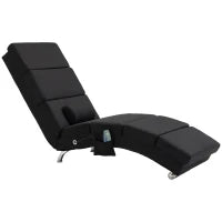 Poltrona Relax Ergonomica, Massaggiante e Riscaldante con Telecomando, 56 x 168 x 84 cm, Nero
