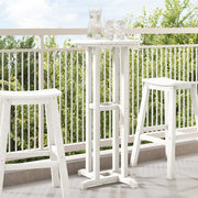 Tavolo da Bar Bianco 55x55x107 cm HDPE