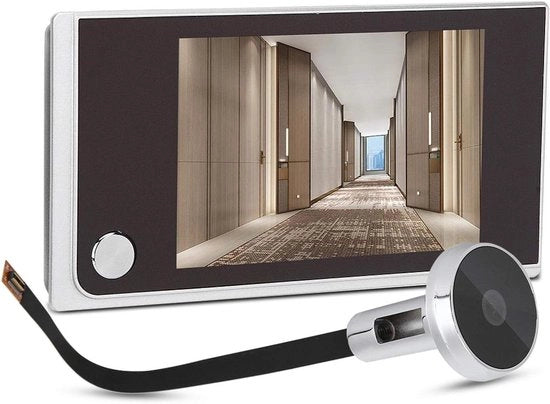 Visore LCD a 120 Gradi per Monitoraggio Visivo Digitale Camera Cat Eye per Appartamenti - Case - Alberghi.