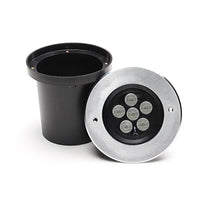 Faretto calpestabile asimmetrico LED 14W segnapassi CARRABILE 24V incasso esterno IP67 luci facciate giardino foro 15cm