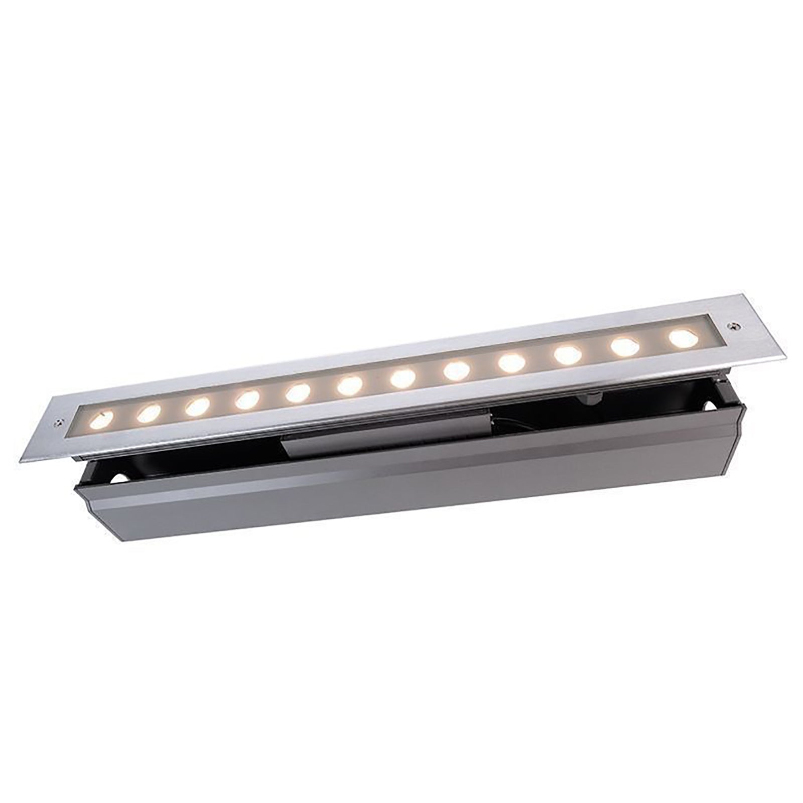 LINE V faretto LED 16W barra lineare 50cm segnapassi IP67 calpestabile CARRABILE luce incasso pavimento cemento 230V