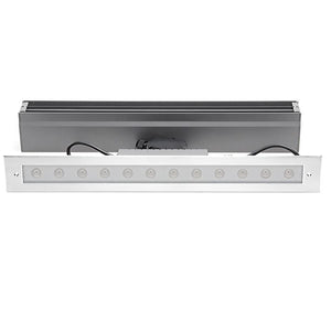 LINE V faretto LED 16W barra lineare 50cm segnapassi IP67 calpestabile CARRABILE luce incasso pavimento cemento 230V