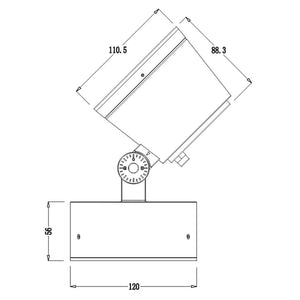 COLT faro LED 15W faretto IP65 dimmerabile orientabile luce SPOT illuminazione facciate alberi giardino insegne 230V