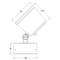 COLT faro LED SPOT 30W IP65 faretto dimmerabile luce orientabile facciate monumenti insegne 230V