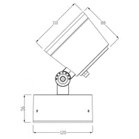 COLT Faretto LED 16W RGB effetti luce colorata faro 24V orientabile SPOT IP65 giardino piante facciate statue RGBW+3000K