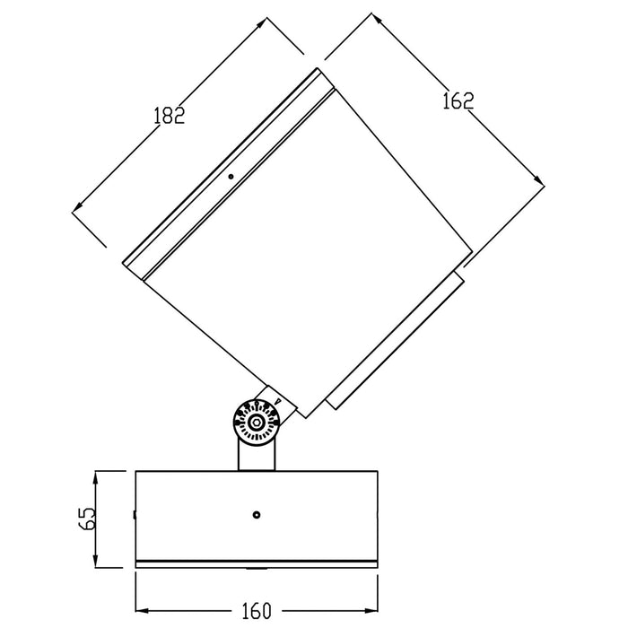 COLT faretto LED SPOT 36W RGB 3000K luce multicolore faro dimmerabile RGBW 24V IP65 luce colorata esterni facciate