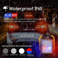 Faro LED 50W lampada portatile IP65 batteria ricaricabile USB 4 step luce lampeggiante emergenza campeggio barca 1400lm