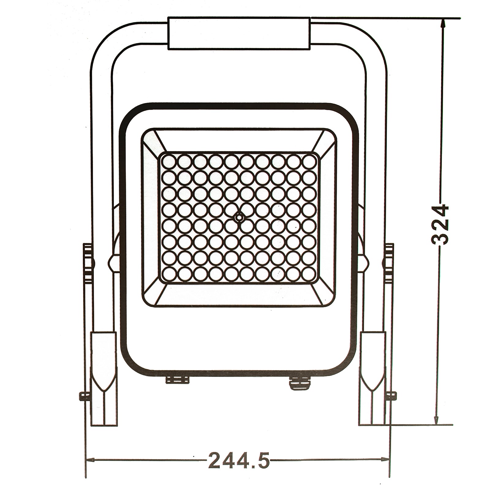 Faro LED 50W lampada portatile IP65 batteria ricaricabile USB 4 step luce lampeggiante emergenza campeggio barca 1400lm