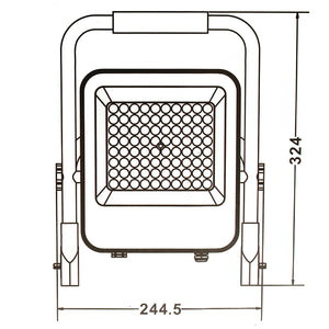 Faro LED 50W lampada portatile IP65 batteria ricaricabile USB 4 step luce lampeggiante emergenza campeggio barca 1400lm