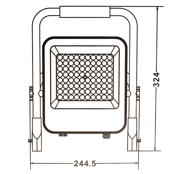Faro LED 50W lampada portatile IP65 batteria ricaricabile USB 4 step luce lampeggiante emergenza campeggio barca 1400lm