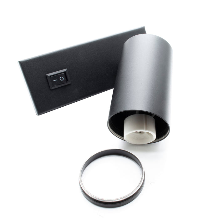 Applique lampada lettura faretto LED 8W GU10 parete muro ORIENTABILE 360 gradi luce comodino hotel ufficio 230V BIANCO