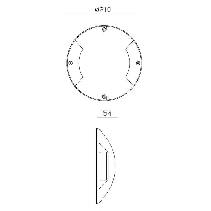 HELIOS II faretto radente IP67 LED 3W calpestabile doppia finestra segnapassi 2 luci giardino viale sentiero 230V