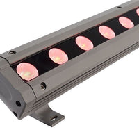 CAPH Wall Washer LED RGB 3000K multicolore 60W barra IP65 24V ottica asimmetrica dimmerabile effetti luce colorata