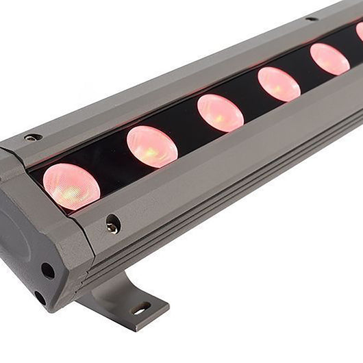 CAPH Wall Washer LED RGB 3000K multicolore 60W barra IP65 24V ottica asimmetrica dimmerabile effetti luce colorata