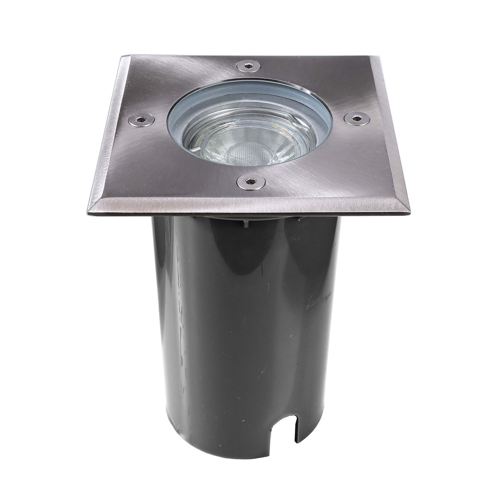 Aton faretto calpestabile quadrato IP67 LED GU10 incasso foro 10cm luci parcheggio giardino viale 230V FORMA QUADRATO
